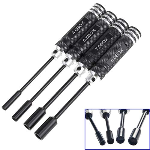 Wolfwhoop H1 4PCS RC Repair Tools Flat Head Hex Screw Drivers 4.0/5.5/7.0/8.0mm Kit for RC Car Helicopter Fixed-Wing H1-B Wolfwhoop H1 4PCS RC Repair Tools Flat Head Hex Screw Drivers 4.0/5.5/7.0/8.0mm Kit for RC Car Helicopter Fixed-Wing H1-B